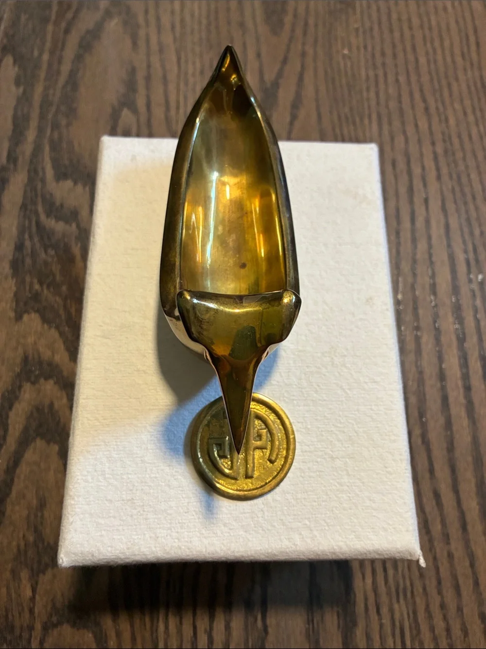 Jonathan Adler Brass dachshund ring bowl